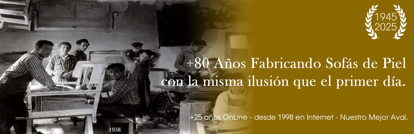 Sof&aacute;s de piel artesanos espa&ntilde;oles